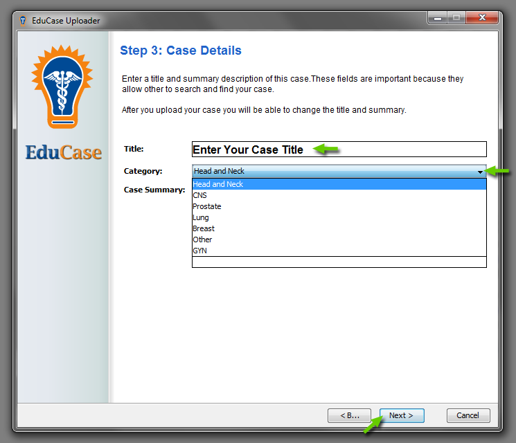 EduCase Features Uploader Tool Case Details