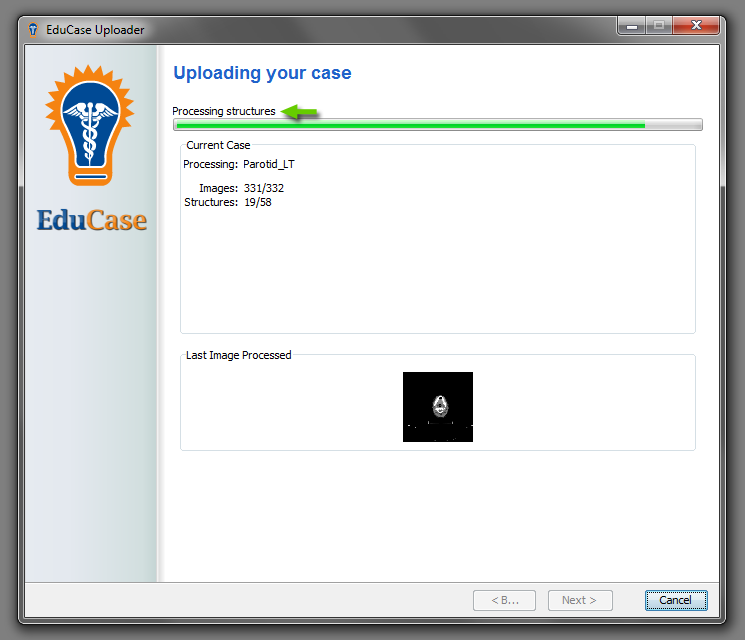 EduCase Features Uploader Tool Processing and Uploading Structures