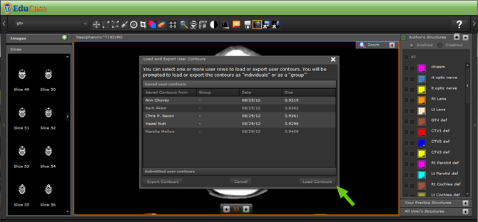 EduCase, Features, Load and Export Contours, Load saved contours