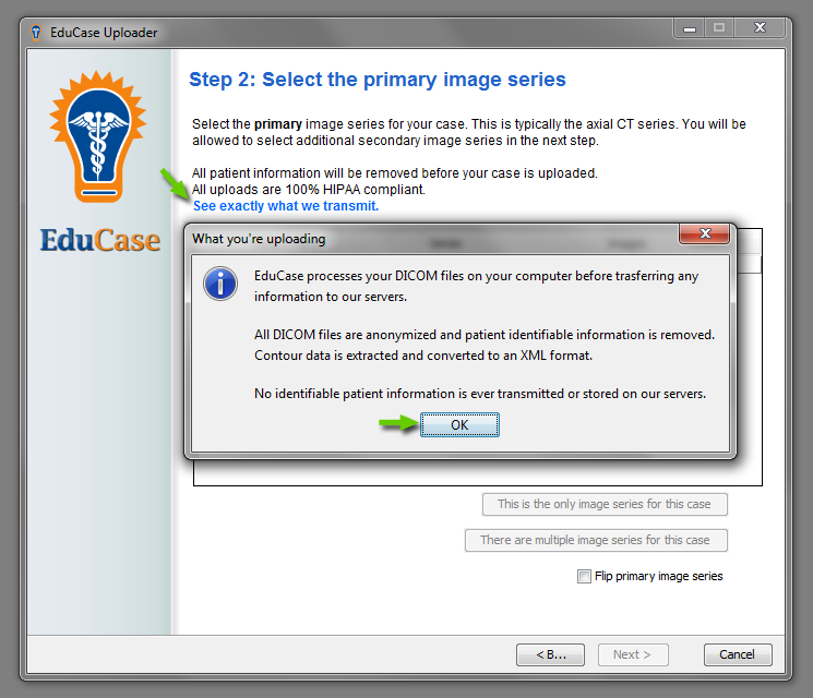 EduCase Features Uploader Tool What DICOM Tags are Uploaded